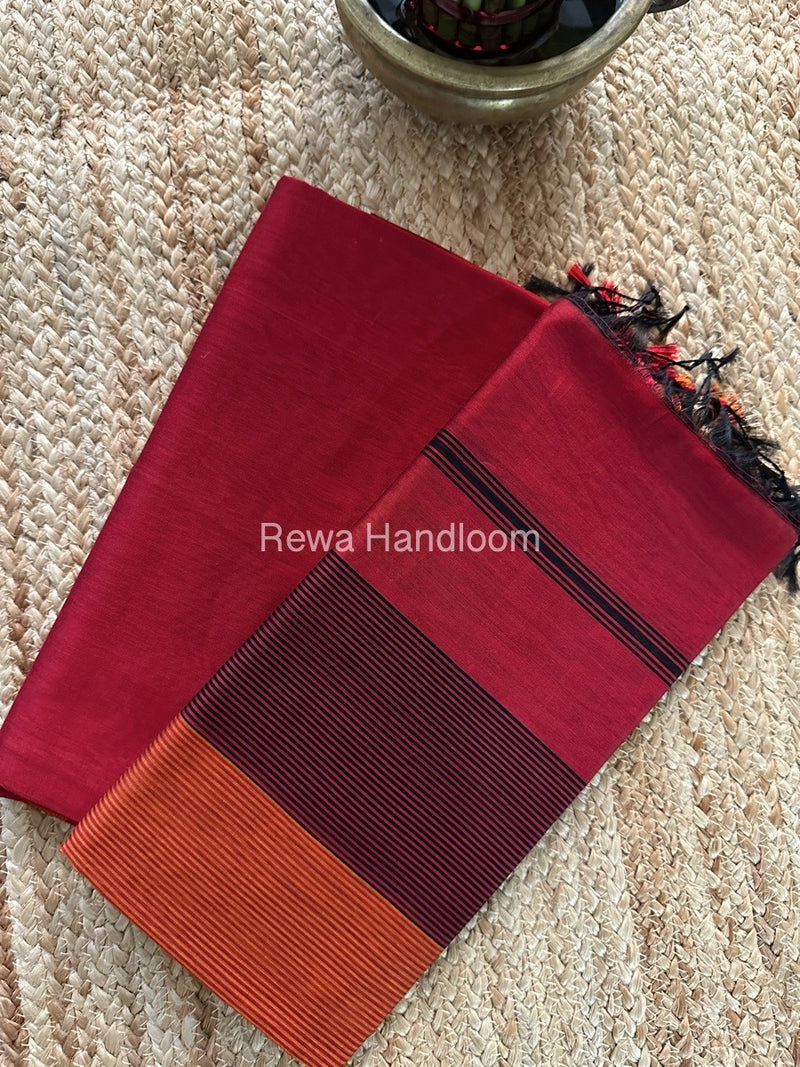 Maheshwari Red Multicolour Dress Material RTP050