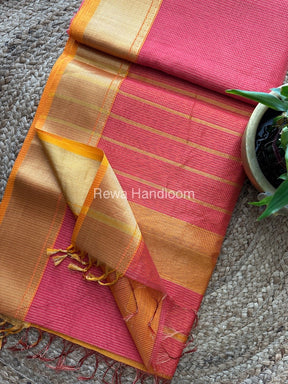 Exclusive Maheswari Fuchsia Pink Tissue Silk Saree ZTS070