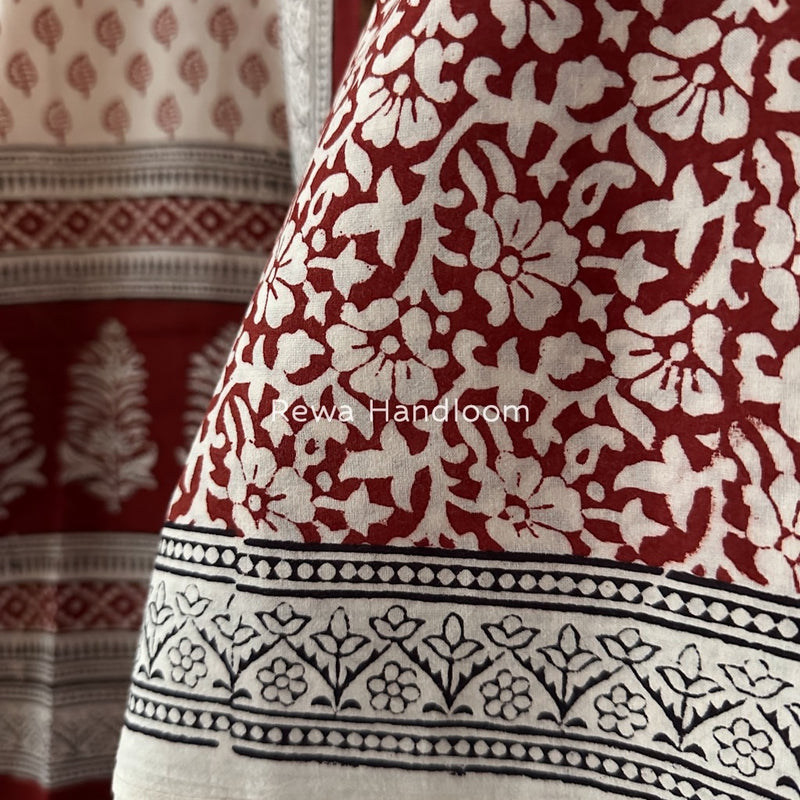 Bagh Print Cotton Suit