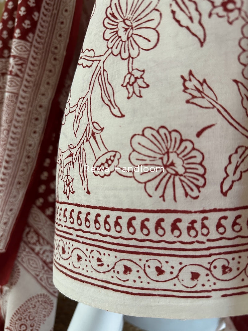 Bagh Print Cotton Suit
