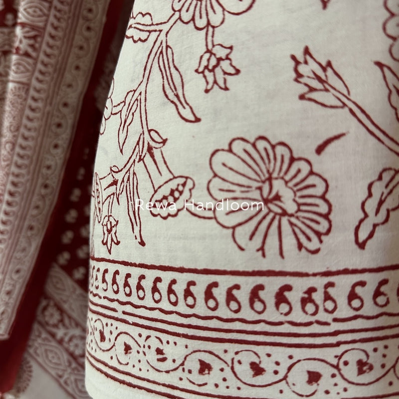 Bagh Print Cotton Suit