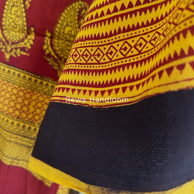 Bagh Print Cotton Suit