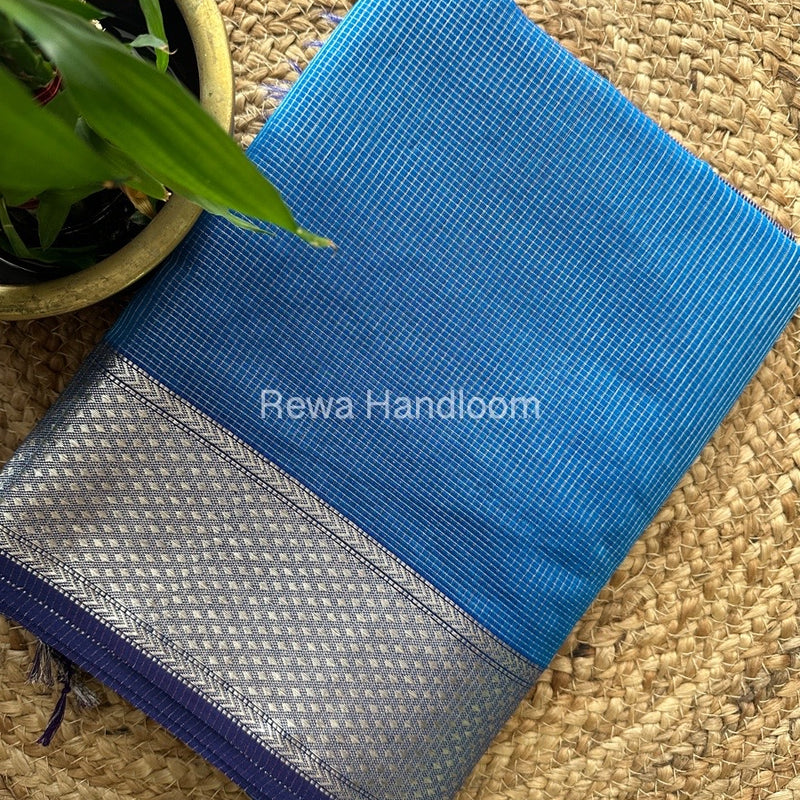 Exclusive Maheswari Silver Tissue Saree