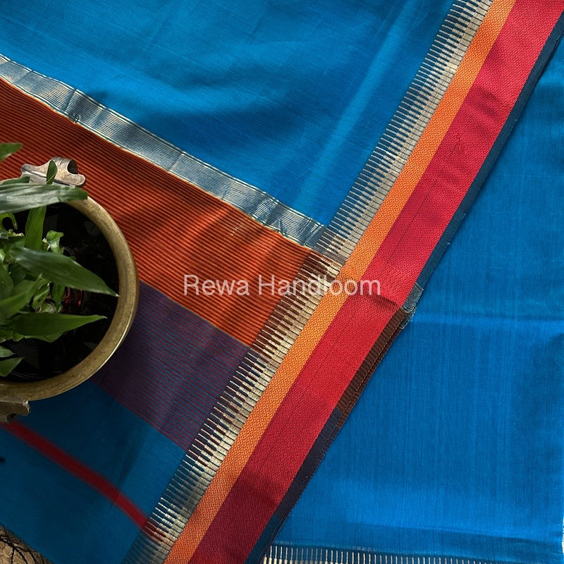 Maheshwari Blue Multicolour Dress Material RTP047