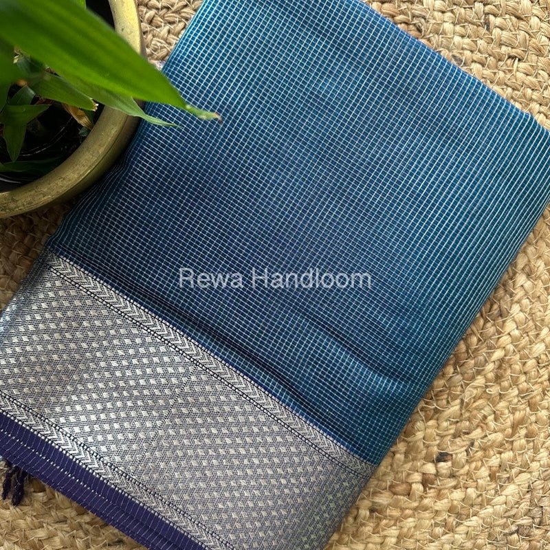 Exclusive Maheswari Silver Tissue Saree