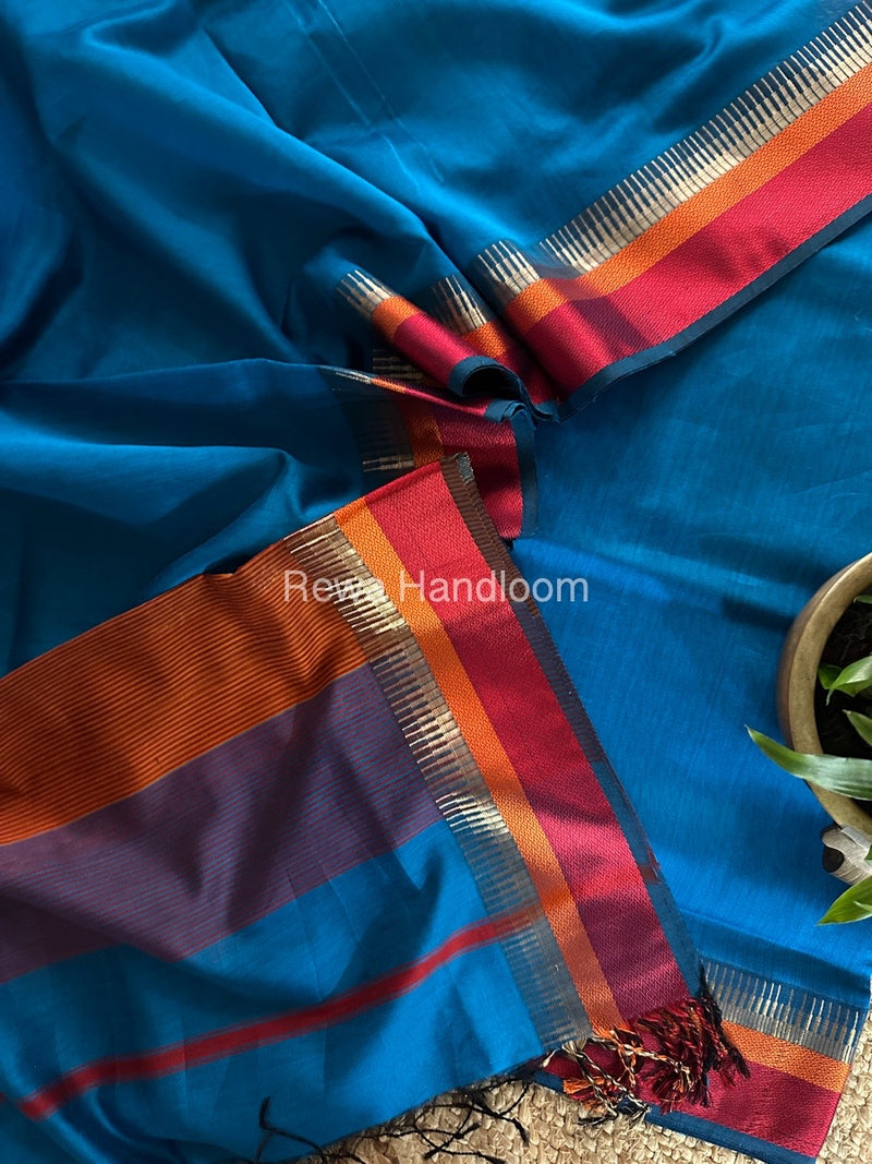 Maheshwari Blue Multicolour Dress Material RTP047