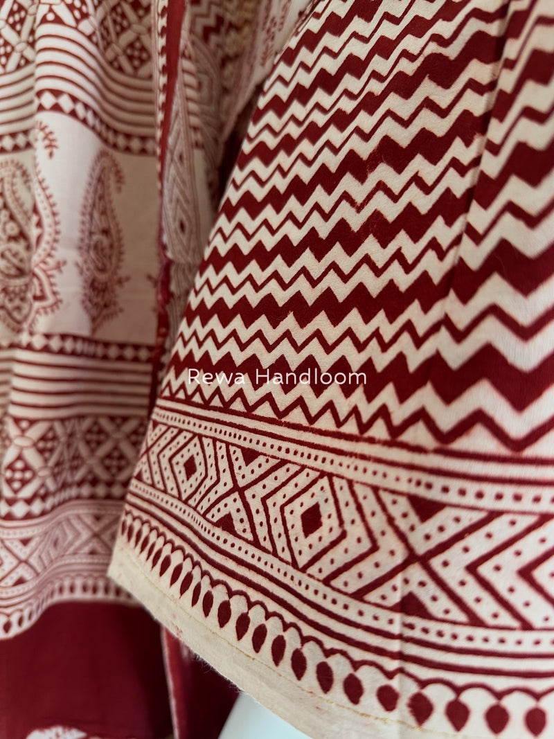 Bagh Print Cotton Suit