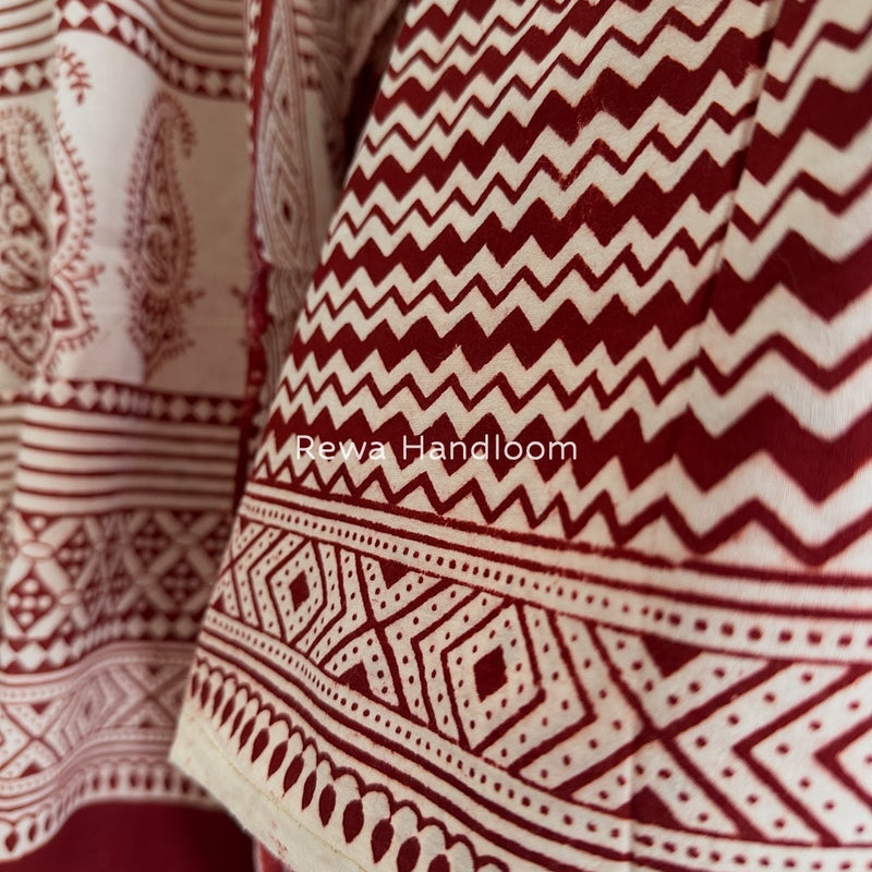 Bagh Print Cotton Suit