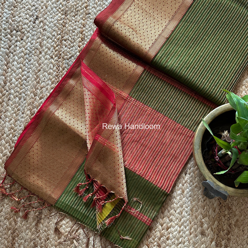 Exclusive Maheshwari Tissue Silk Saree