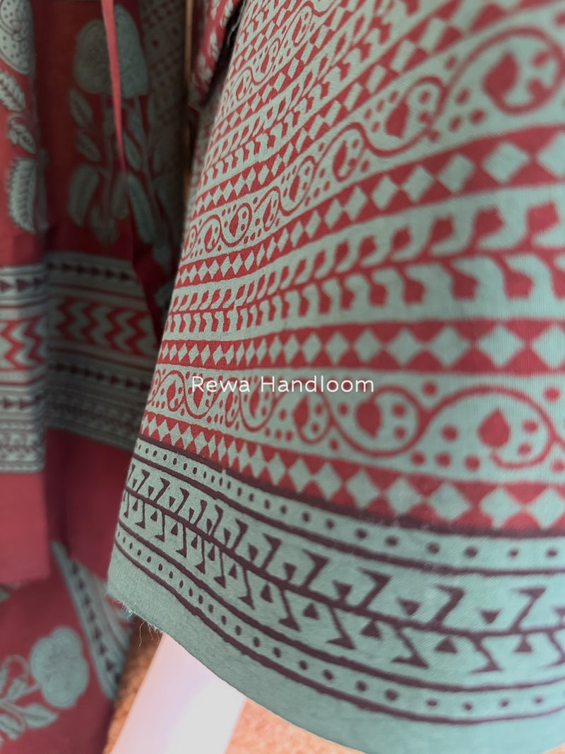 Bagh Print Cotton Suit 