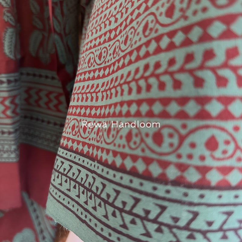 Bagh Print Cotton Suit 