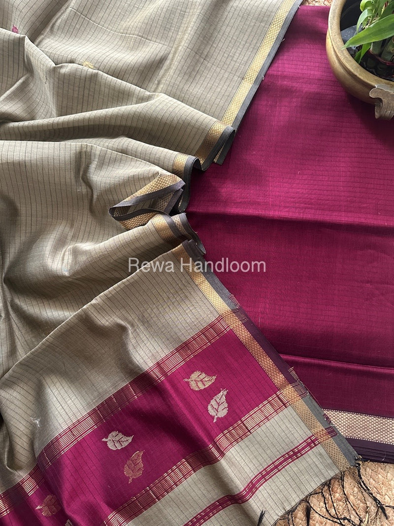 Maheshwari Motifs Top-Dupatta Set