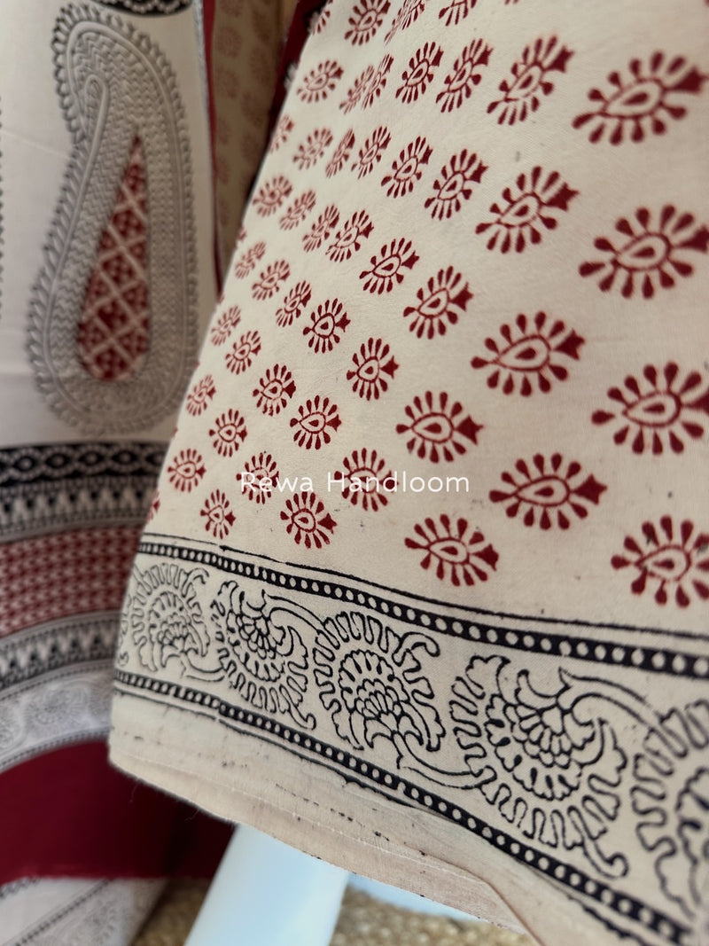 Bagh Print Cotton Suit