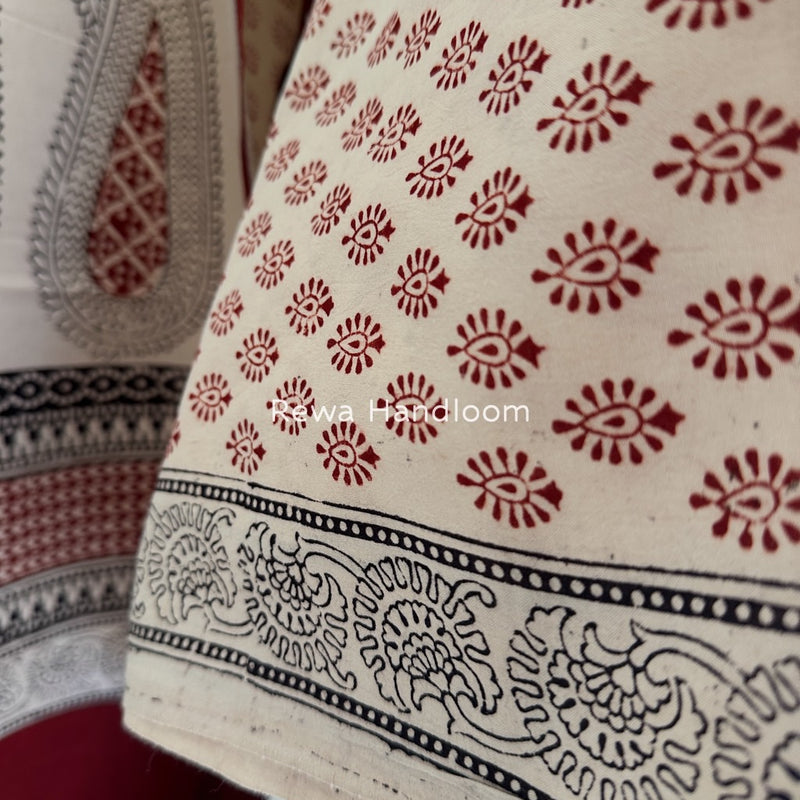 Bagh Print Cotton Suit