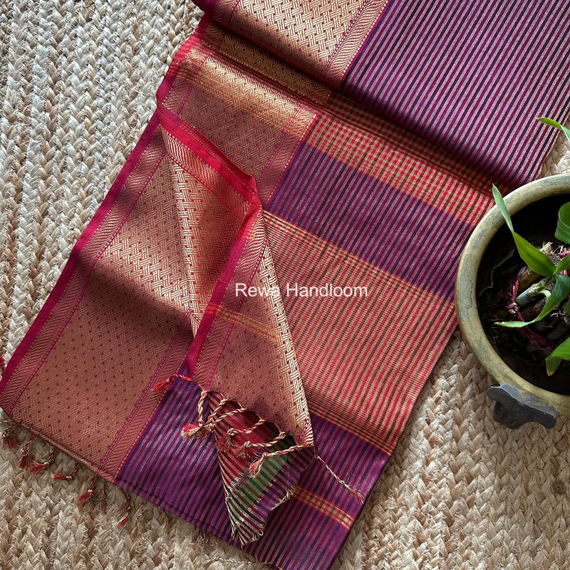 Exclusive Maheshwari Tissue Silk Saree