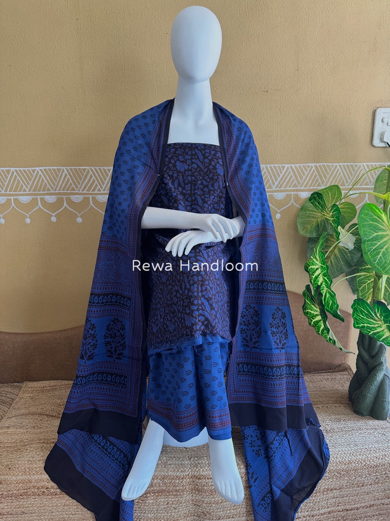 Bagh Print Cotton Suit 