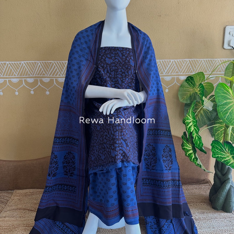 Bagh Print Cotton Suit 