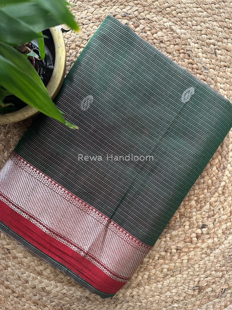 Maheshwari Silver Buta Butti Saree