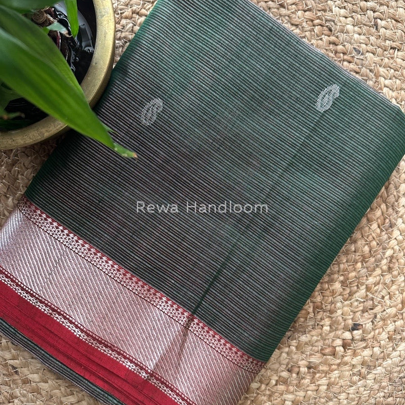Maheshwari Silver Buta Butti Saree