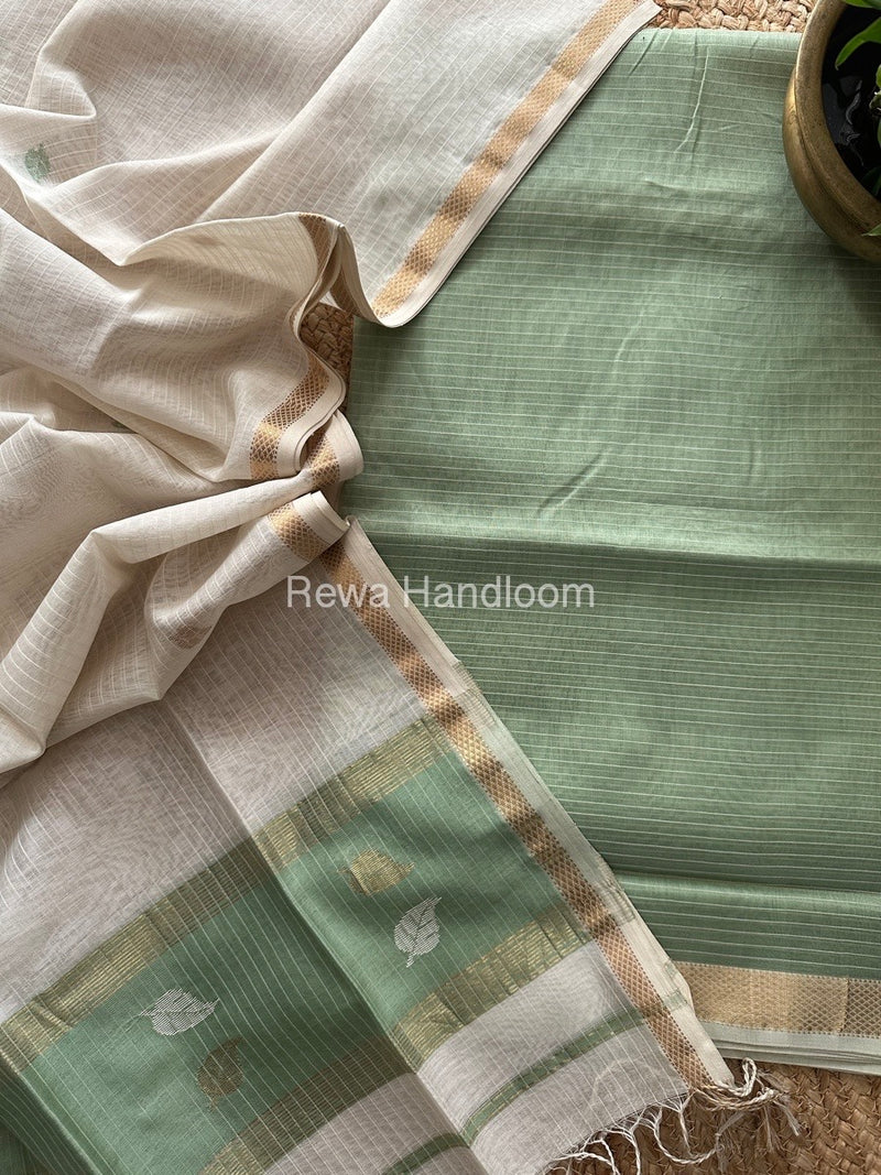 Maheshwari Patti Butti Top-Dupatta Set