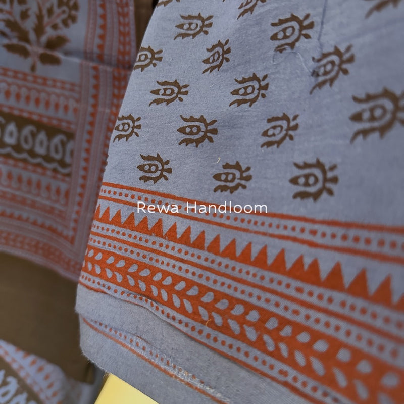 Bagh Print Cotton Suit 