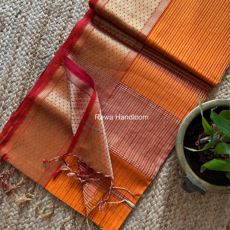 Exclusive Maheshwari Tissue Silk Saree