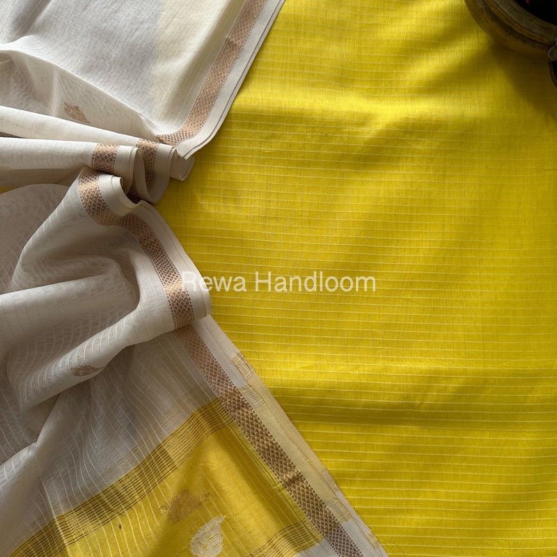 Maheshwari Patti Butti Top-Dupatta Set