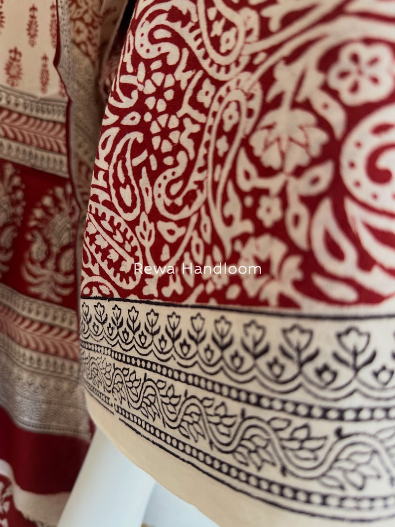 Bagh Print Cotton Suit