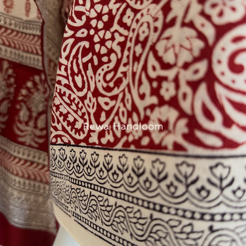 Bagh Print Cotton Suit