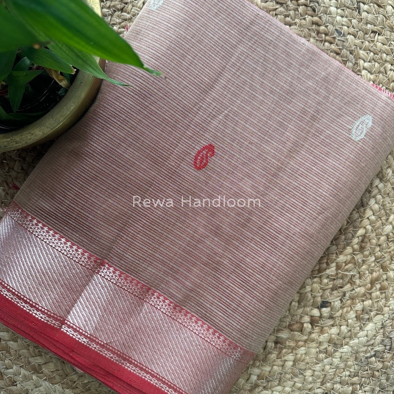 Maheshwari Silver Buta Butti Saree