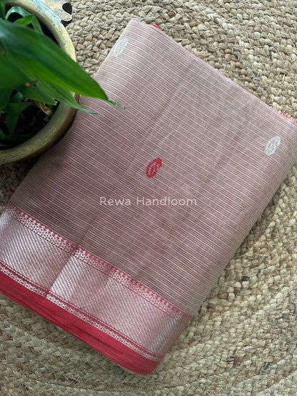 Maheshwari Silver Buta Butti Saree