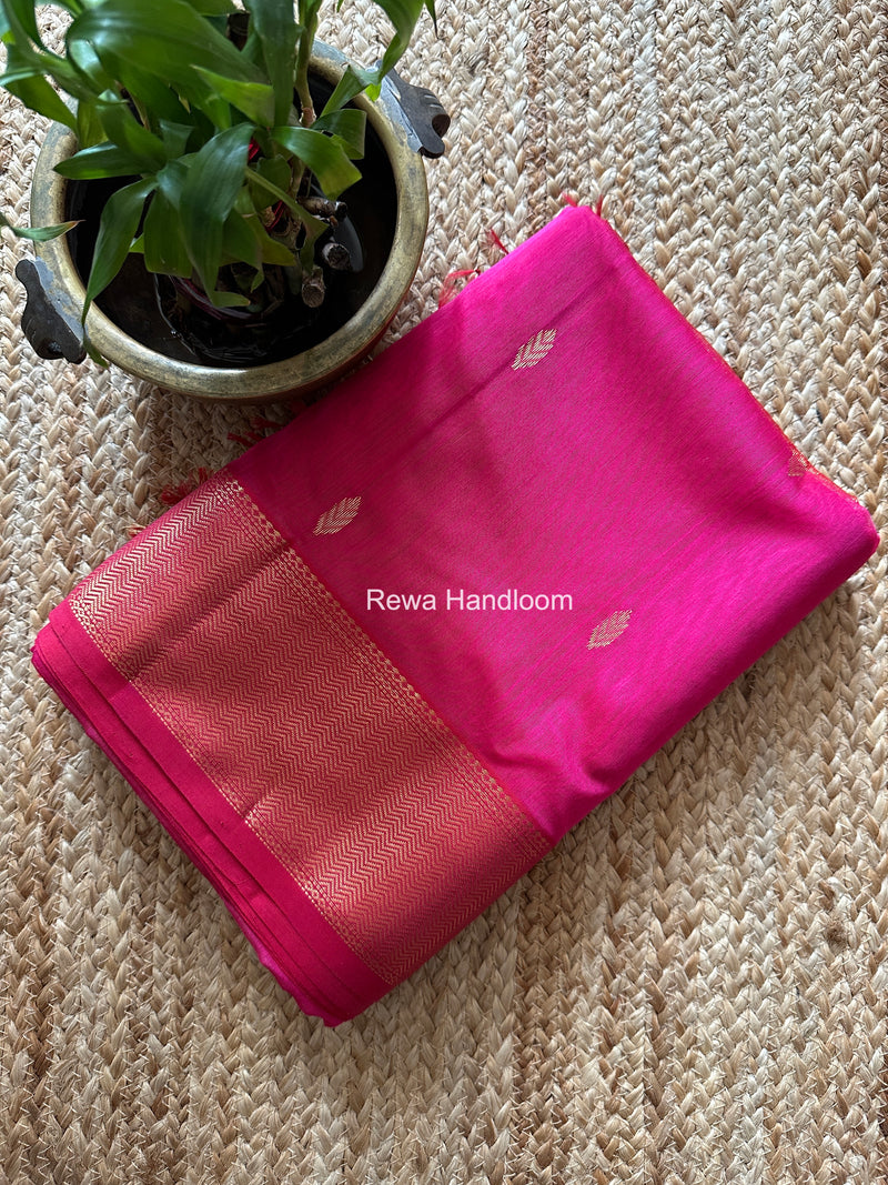 Maheshwari Rani Pink Rich Pallu Silk Saree HPS022