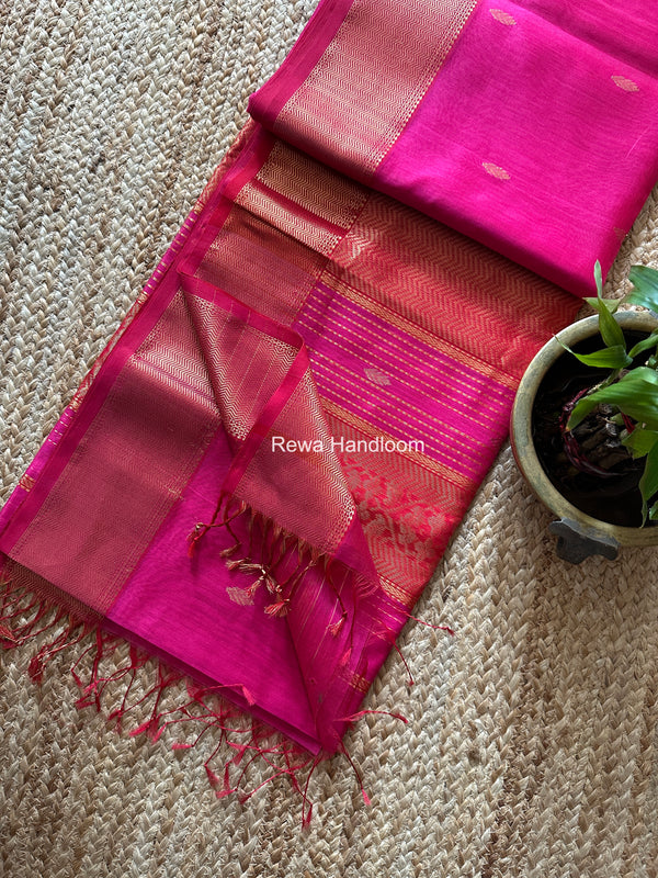 Maheshwari Rich Pallu Silk Saree
