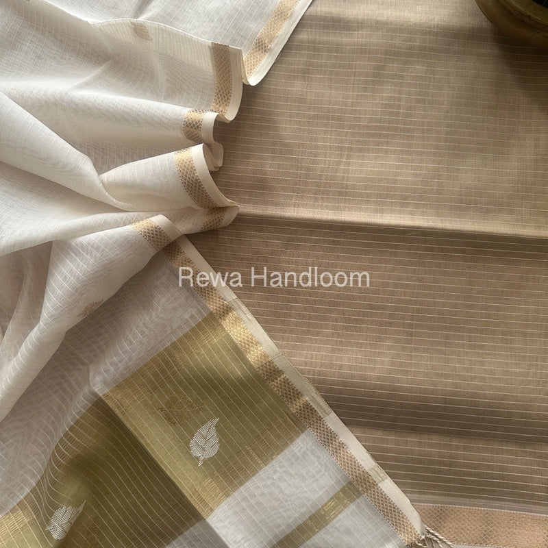 Maheshwari Patti Butti Top-Dupatta Set 