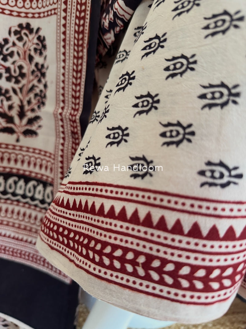 Bagh Print Cotton Suit 