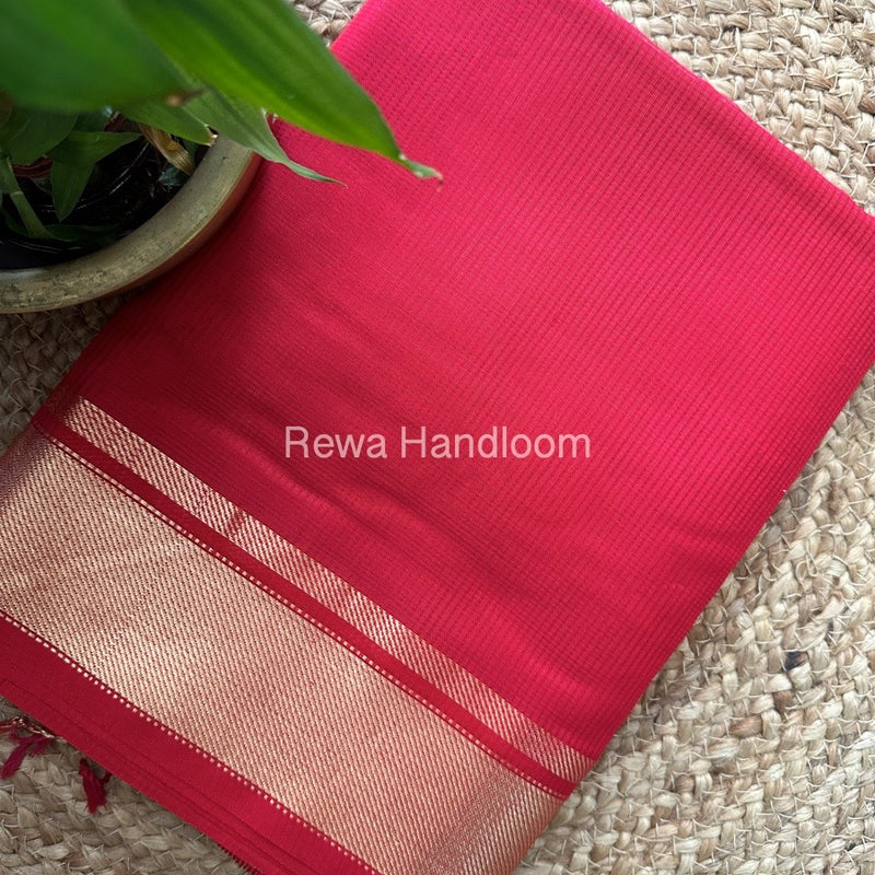 Exclusive Maheswari Self Checks Saree