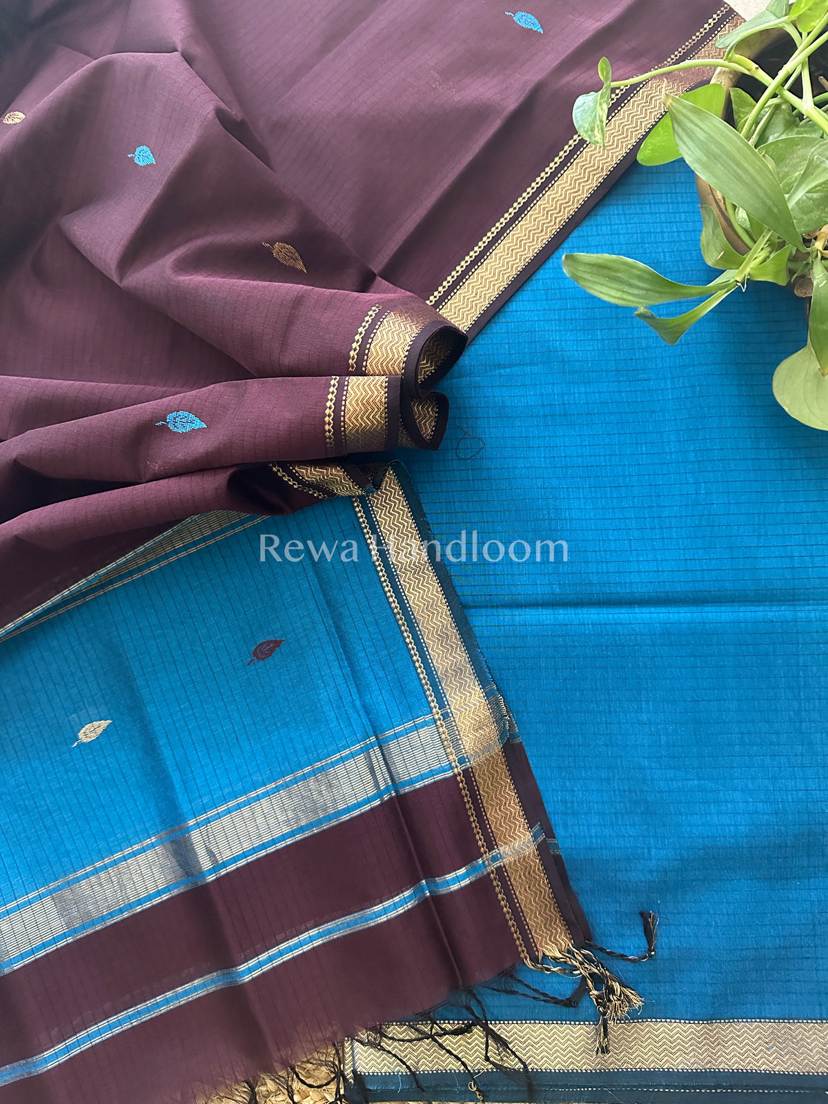 Maheshwari  Motifs Top-Dupatta 