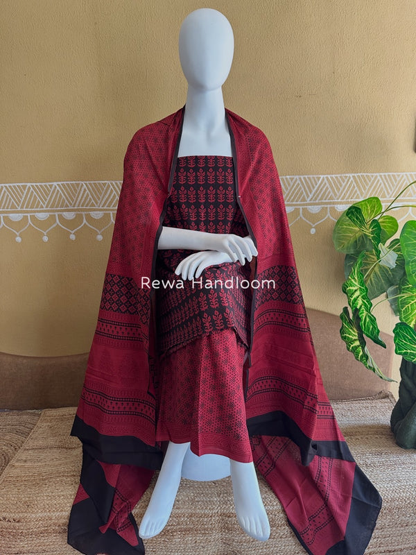 Bagh Print Cotton Suit 
