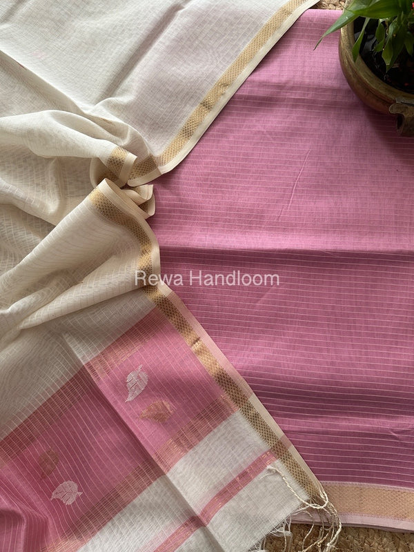 Maheshwari Patti Butti Top-Dupatta Set