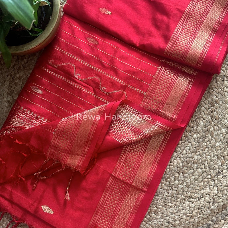 Maheshwari Pure Silk Saree