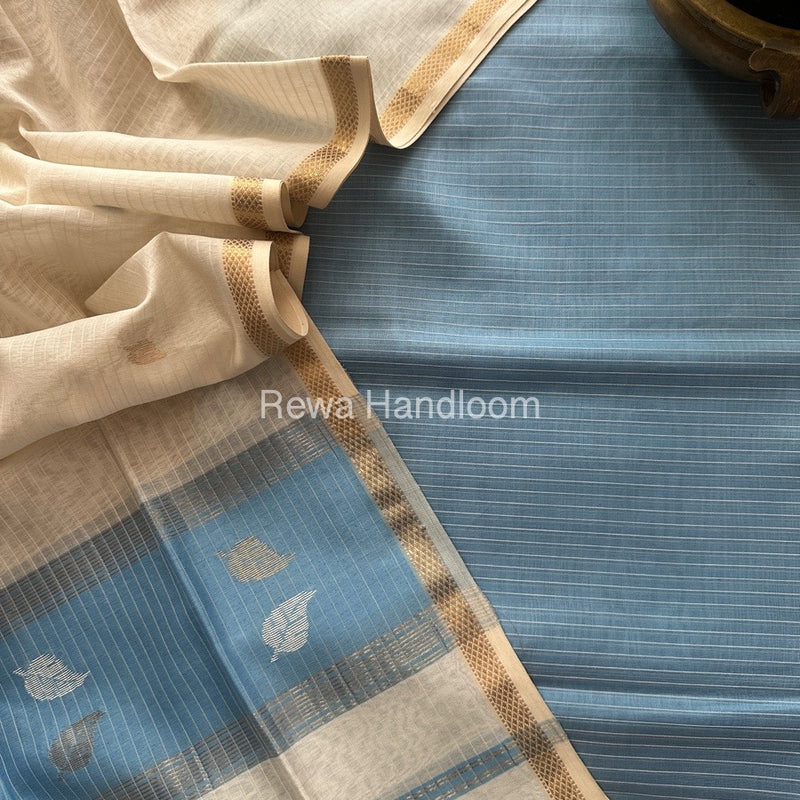 Maheshwari Patti Butti Top-Dupatta Set