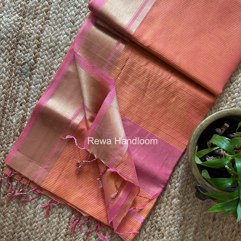 Exclusive Maheswari Self Checks Saree