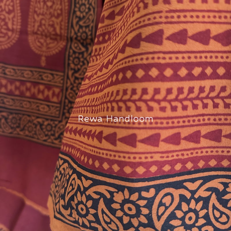 Bagh Print Cotton Suit 