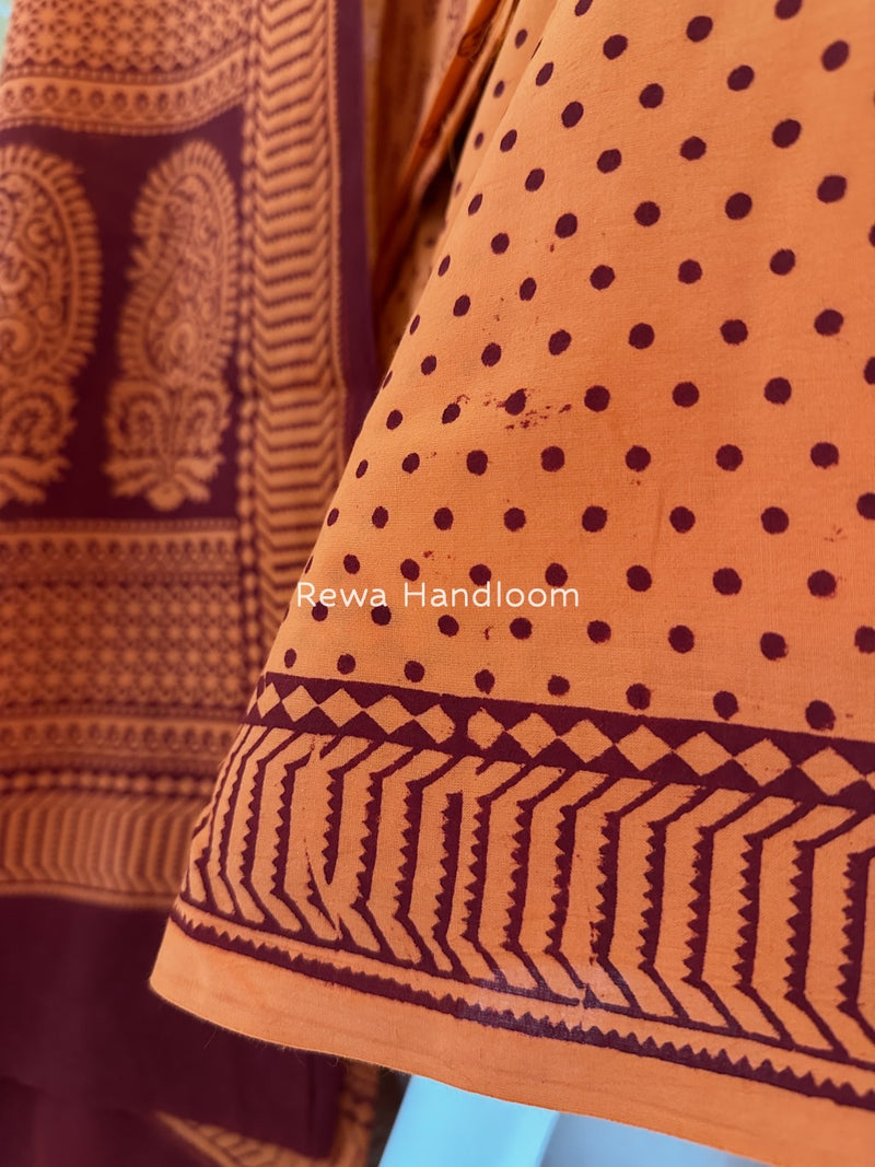 Bagh Print Cotton Suit