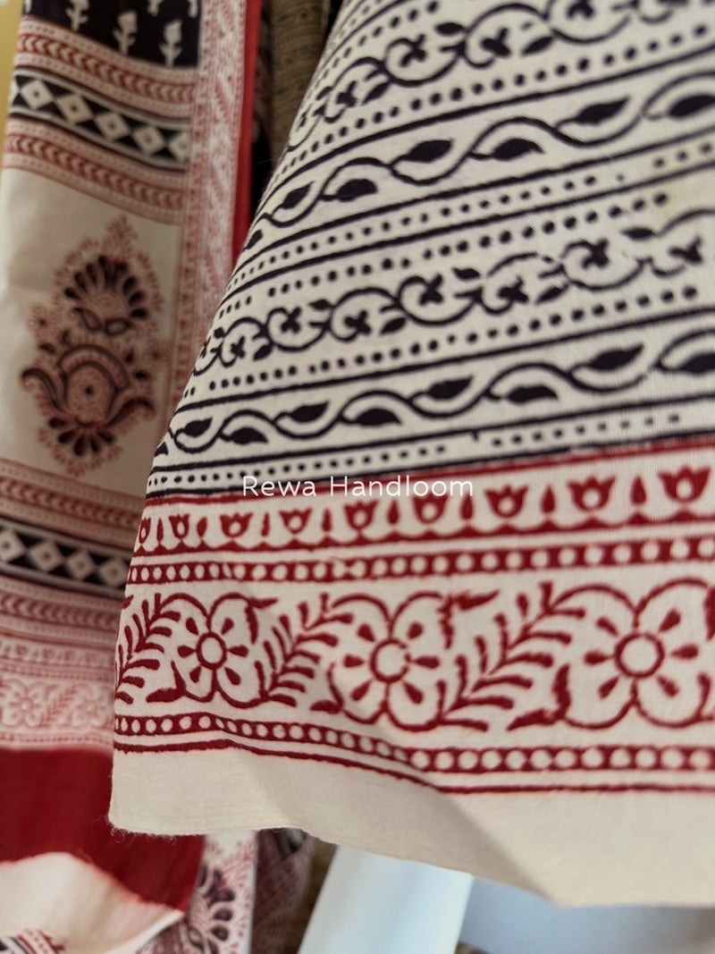 Bagh Print Cotton Suit 