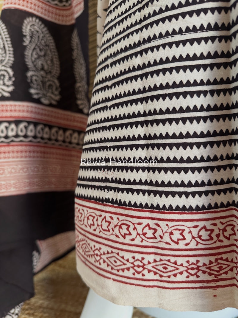 Bagh Print Cotton Suit