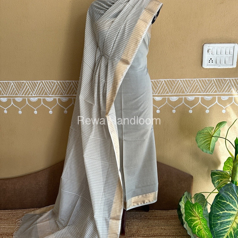 Maheshwari Checks Dress Material