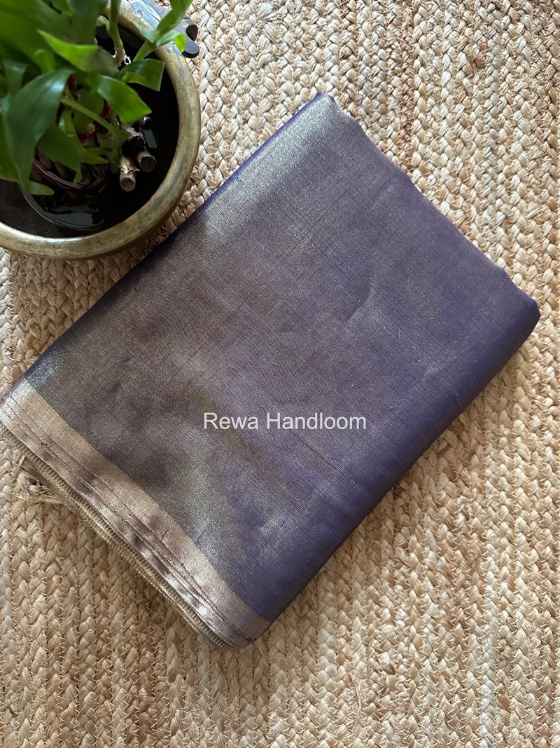 Maheshwari Purple Tissue Saree TS051