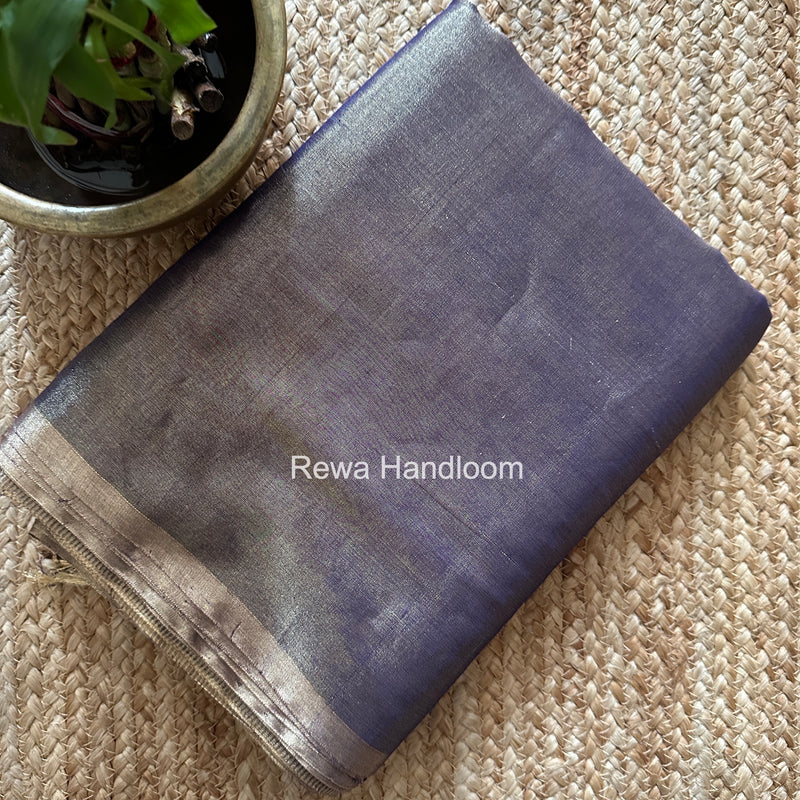 Maheshwari Purple Tissue Saree TS051