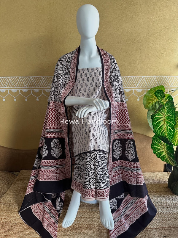 Bagh Print Cotton Suit